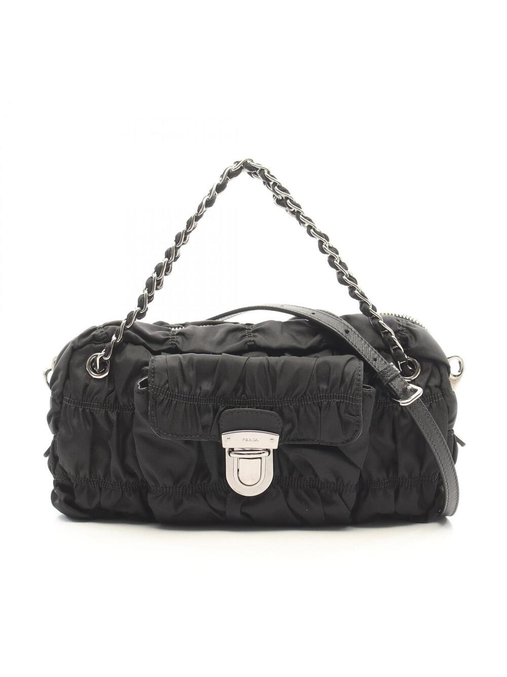 Prada Tessuto Gaufre' Gathered #344993P11B
